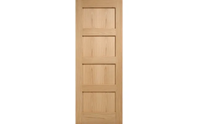 Lpd Shaker 4 Panel Pre-finished Oak Internal Door 1981x610x35mm
