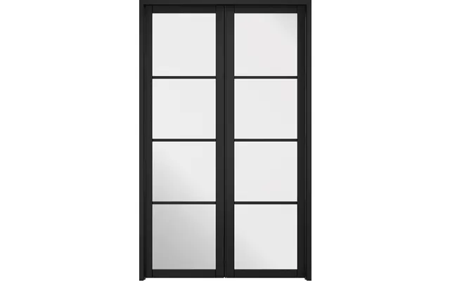 Lpd Soho Black Pre-finished Room Divider 4ft 2031x1246x35mm