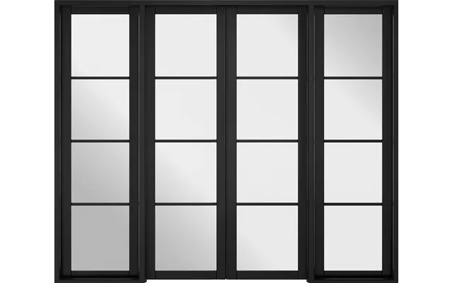 Lpd Soho Room Divider Black Pre-finished W8 2031x2478x35mm