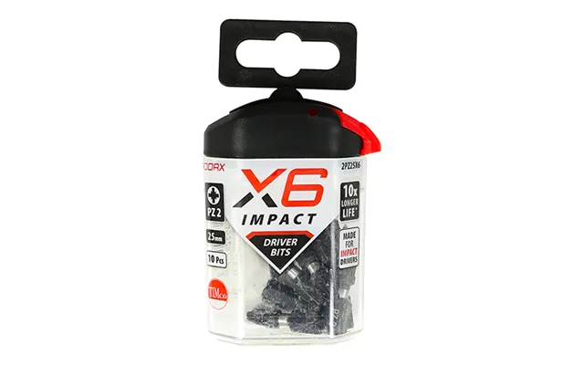 No2 X 25 X6 Impact Pozi Driver Bit 10 Pack