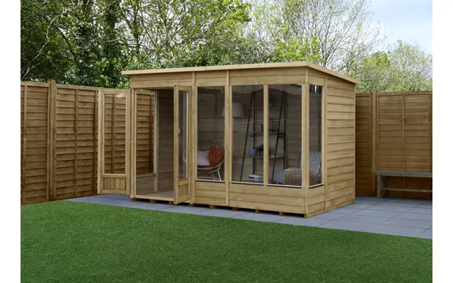 Oakley Overlap Pent Summerhouse 10x6 Fsc Certified Home Delivery