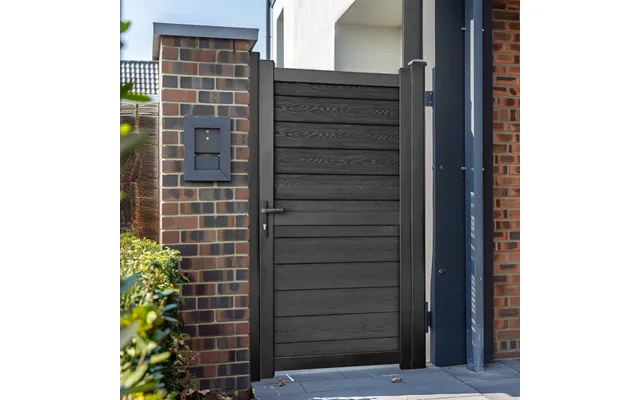 Pedestrian Composite Gate 950x1800mm Black