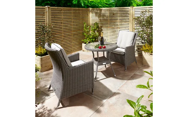 Rowlinson Prestbury Bistro 3-peice Set Natural Stone