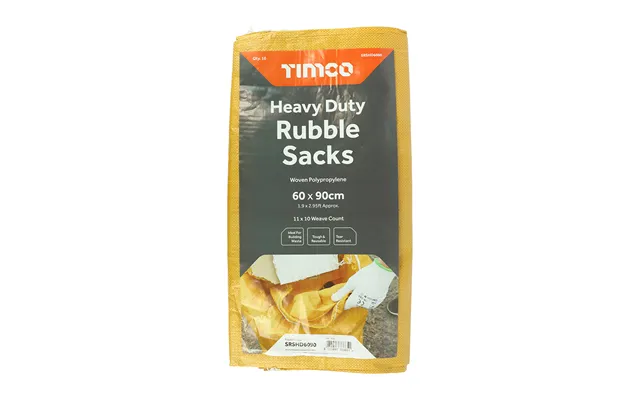 Shield Heavy Duty Rubble Sacks Pack Of 10 600x900mm