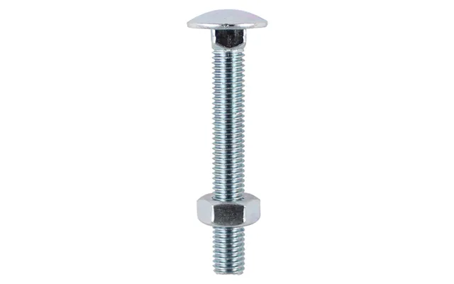 Timco 12150cbb M12x150mm Carriage Bolt & Hex Nut - Bzp