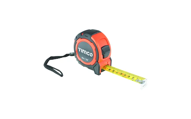 Timco 8mtapem Tape Measure 8m 26ft X 25mm 1 Ea