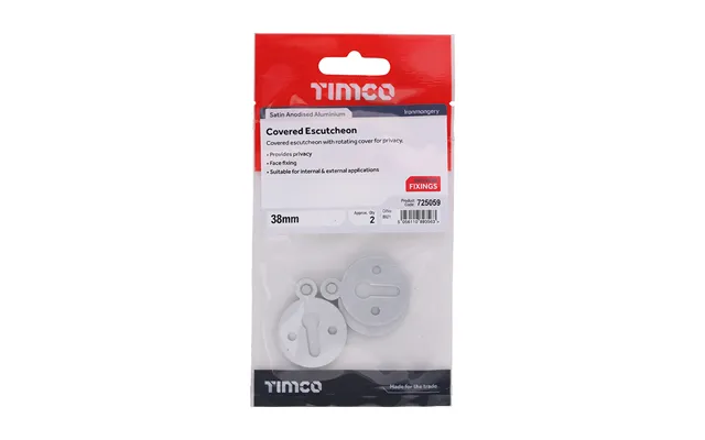 Timco Covered Escutcheon Saa 38mm 2 Pcs