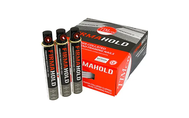 Timco Cplt90g 3.1x90mm Firmahold Collated Clipped Head Nails & Gas Plain Shank - Firmagalv 2200 Box 2 Fuel Cells