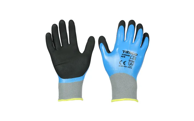 Timco Waterproof Glove Nitrile Foam Medium Pr