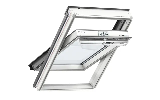 Velux Ggl Fk06 2070 White Painted Centre Pivot Roof Window 660x1180mm 70pane