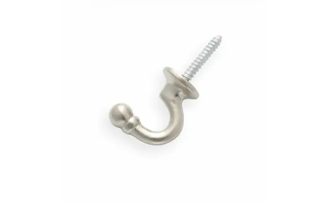 Curtain Tie Back Hooks Silver Satin
