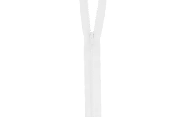 Milward Chunky Open End Zips White