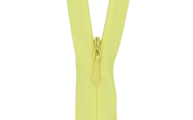 Milward Concealed Invisible Closed End Zips Lemon