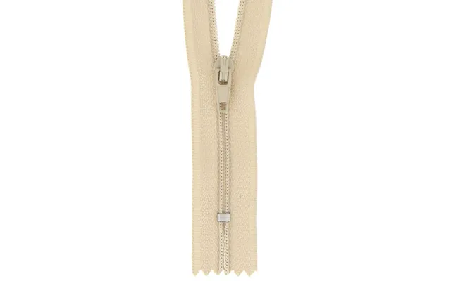 Milward Nylon Dress & Skirt Closed End Zips Beige