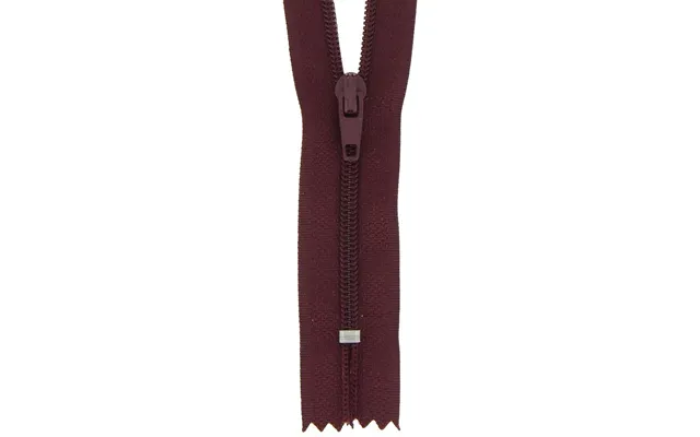 Milward Nylon Dress & Skirt Closed End Zips Burgundy