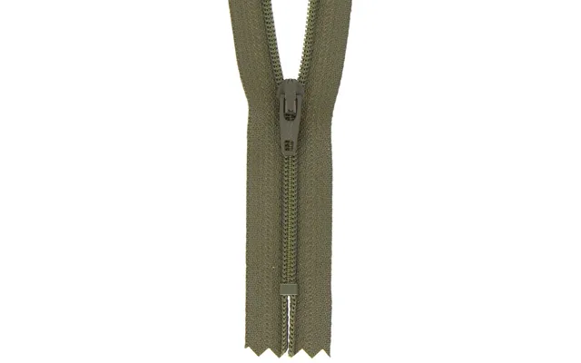 Milward Nylon Dress & Skirt Closed End Zips Khaki
