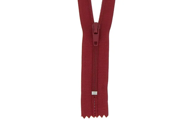 Milward Nylon Dress & Skirt Closed End Zips Scarlet Berry