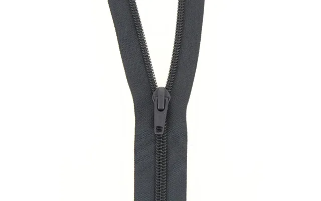Milward Nylon Open End Zips Charcoal