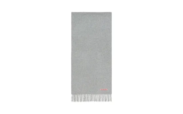 Acne Studios Unisex Fringe Wool Narrow Scarf Grey - Os