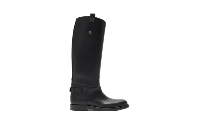 Burberry Women Leather Cavalier Boots Black - 37 Eu