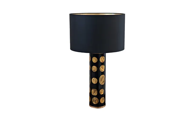 Fornasetti 1960 Piero Cameo Table Lamps - Gold Black