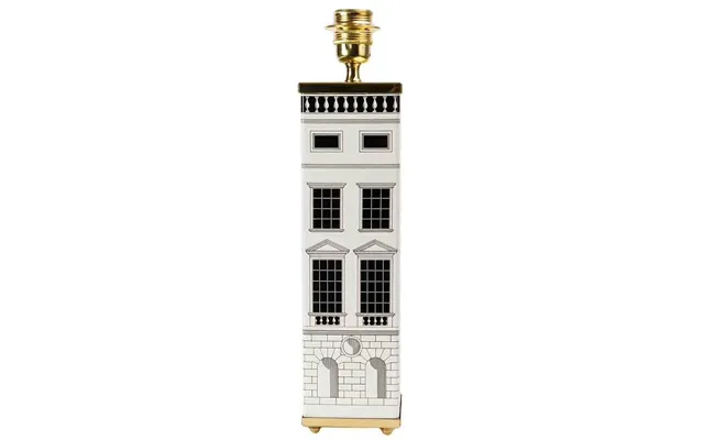 Fornasetti Architecture Square Lamp Base Black White - Uni