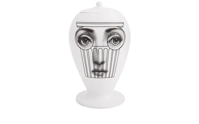 Fornasetti Capitello Face-print Vase Black White - B W