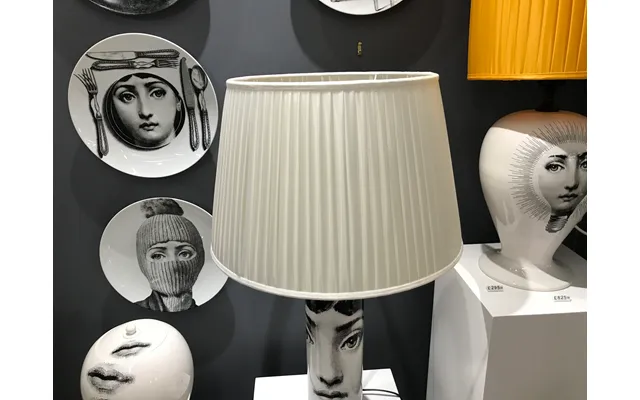 Fornasetti Conical Pleated Lampshade - White