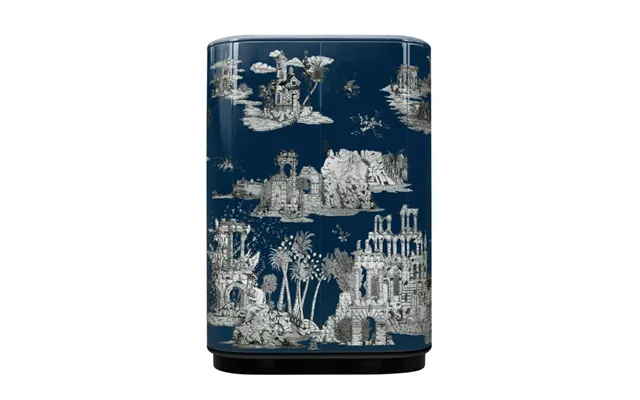 Fornasetti Curved Cabinet G. Coromandel Silver Blue - Uni