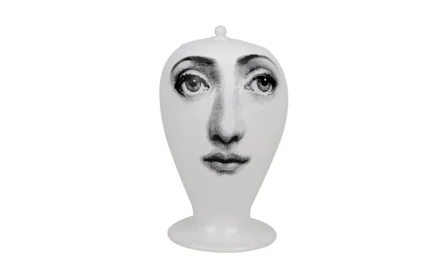 Fornasetti Face Print Vase White Black - O