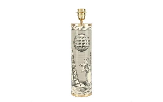 Fornasetti Libri Book-motif Table Lamp Base Black White - Os