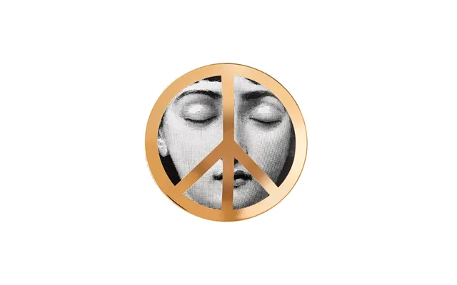 Fornasetti N.403 Wall Plate Peace Gold - Os