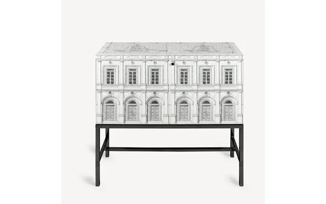 Fornasetti Raised Sideboard Architettura Cabinet Black White - Os