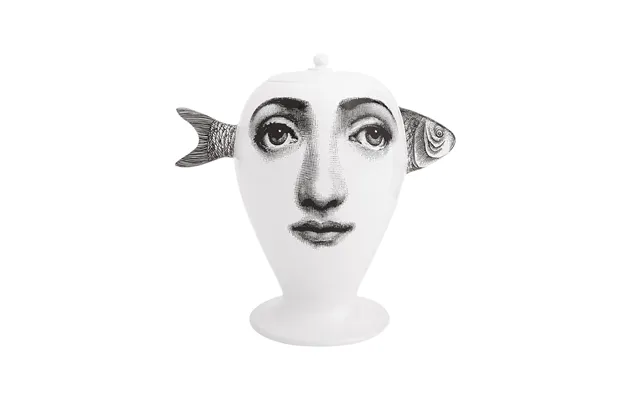 Fornasetti Vase Pesce Fish Black White - O