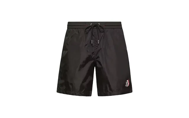 Moncler Men Logo Swim Shorts Black - M