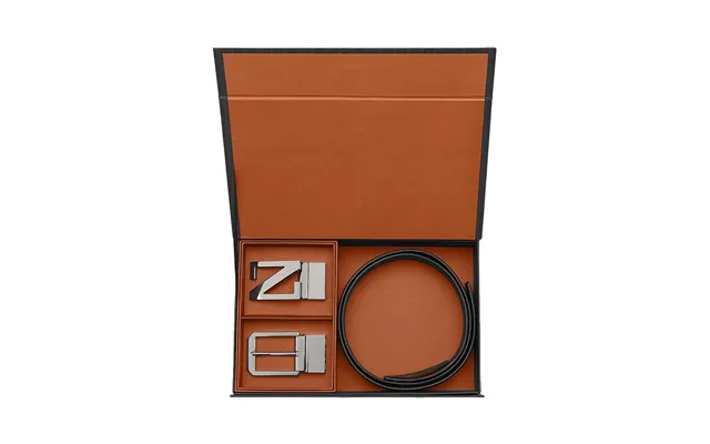 Zegna Belt 2 Buckles Black - 100