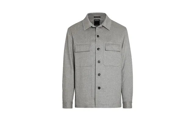 Zegna Men Oasi Alba Shirt Jacket Grey - L