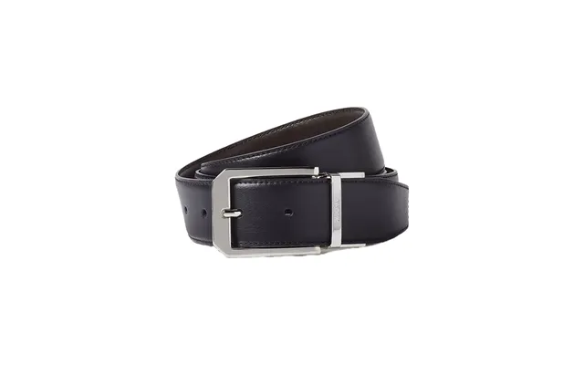 Zegna Reversible Leather Belt Black Dark Brown - 100