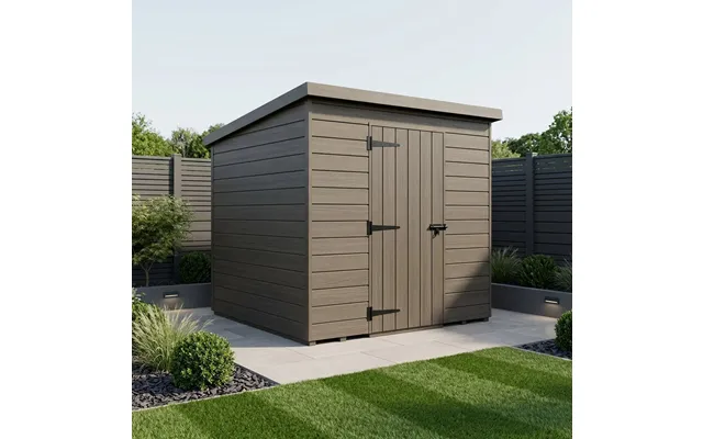 4x6 Pent Composite Shed Single Door, No Windows - 4ft × 6ft
