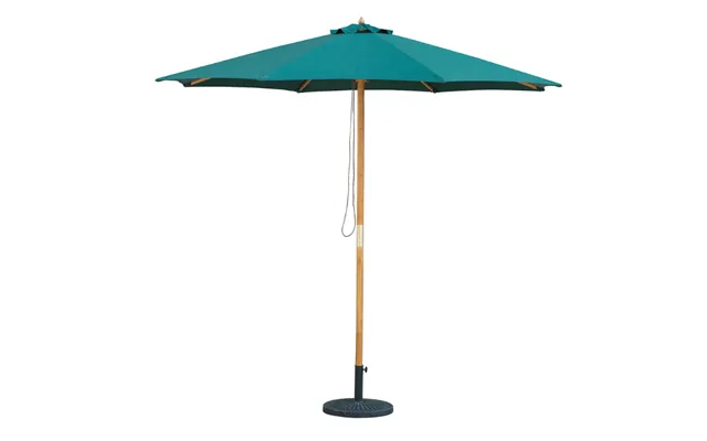 Bali Hunter Green Wooden Parasol 2.85m