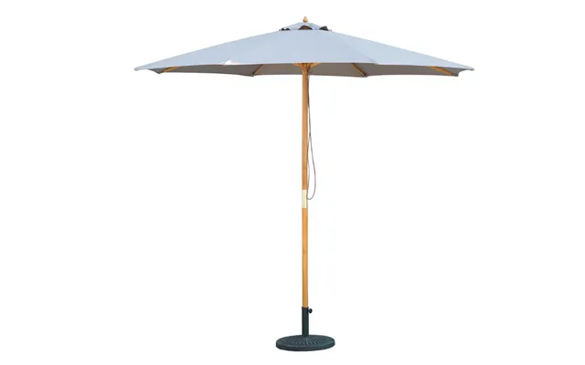 Bali Taupe Grey Wooden Parasol 2.85m