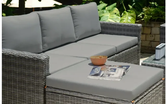 Marbella Garden Lounge Set Replacement Cushions Covers - Covers Only Grey