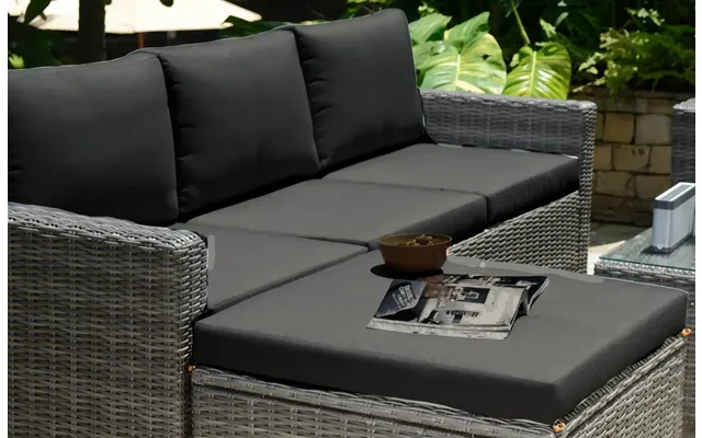Marbella Garden Lounge Set Replacement Cushions Covers - Cushions & Covers Black