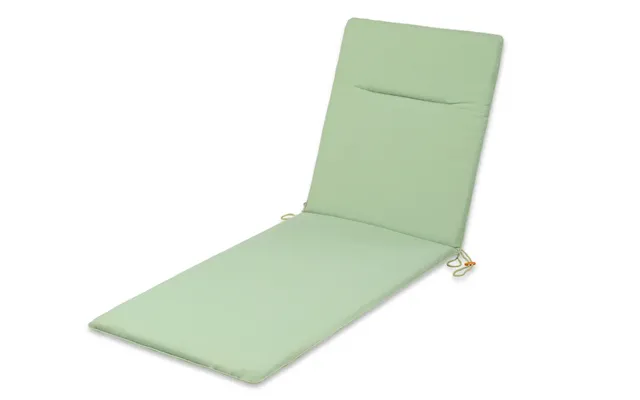 Padded Sun Lounger Cushion 178 X 60cm - Basil Green