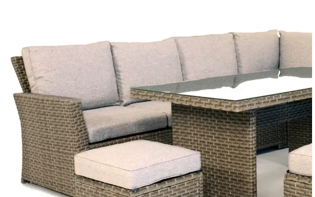 Palma Grey Garden Lounge Set Replacement Cushions Covers - Covers Only Beige