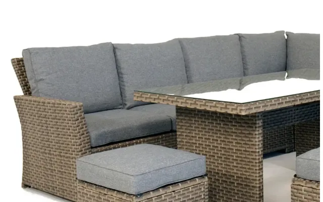 Palma Grey Garden Lounge Set Replacement Cushions Covers - Cushions & Covers Grey