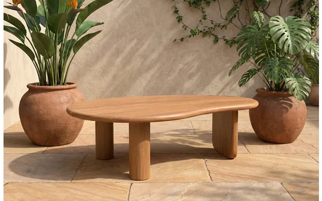Willow Modular Teak Garden Oval Coffee Table