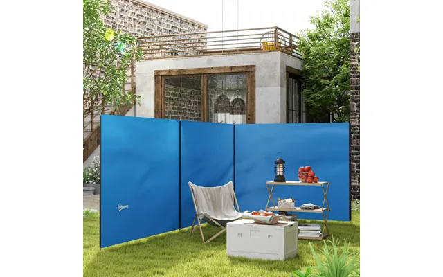 4 Pole Camping Windbreaks - Beach Wind Shield Shelter With Carry Bag And Steel Poles