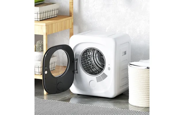 4kg Vented Tumble Dryer With 5 Drying Mode - 800w Compact Freestanding Front Tumble Dryer White