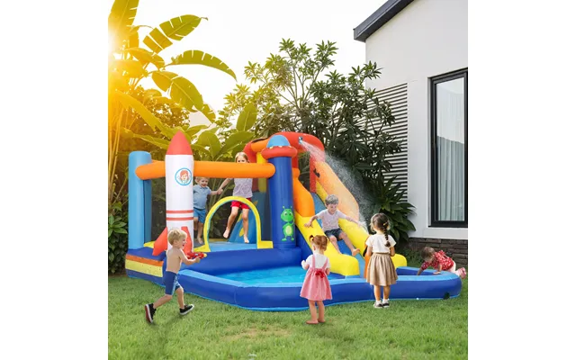 5 In 1 Bouncy Castle For Children With 550w Blower - Water Slide
